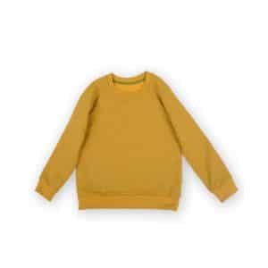 Bio Sweater für Kinder senfgelb