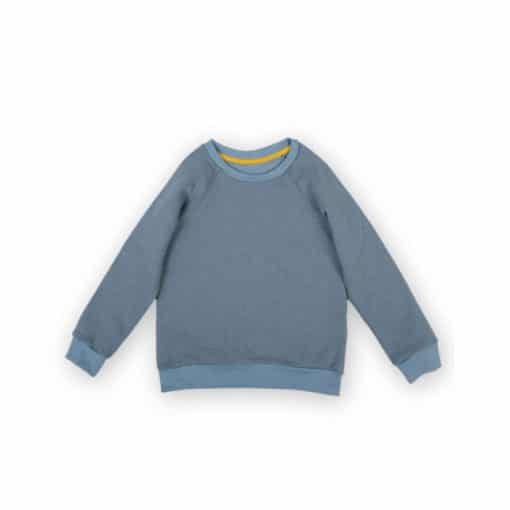 Bio Sweater für Kinder taubenblau