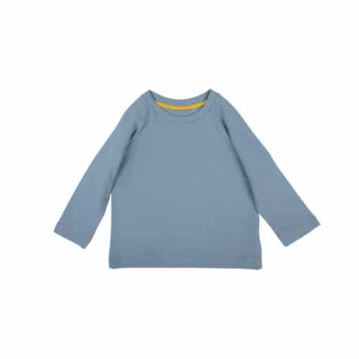 Bio Sweatshirt für Mädchen taubenblau