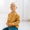 Bio Sweater in senfgelb