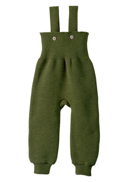 Disana Träger-Strickhose für Babys und Kleinkinder Farbe oliv