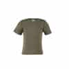 Babyshirt kurzarm von Engel Nara aus meiner Wolle/Seide Mischung mit Druckknöpfen, olive