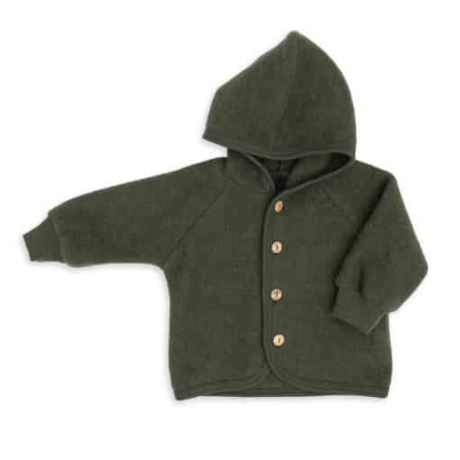 Engel Babyjacke Kinderjacke aus Merinowollfleece Schilf melange