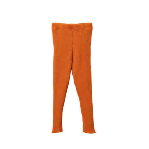 Disana Strick-Leggings orange Aus weicher Merinoschurwolle