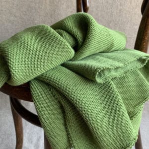Grüne Babydecke aus Bio-Merinowolle