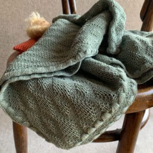 Disana Merinowolldecke für Babys in der Farbe Jade