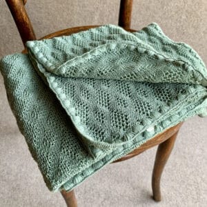 Disana Merinowolldecke für Babys in der Farbe Jade